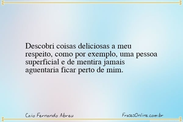 Frase de Caio Fernando Abreu