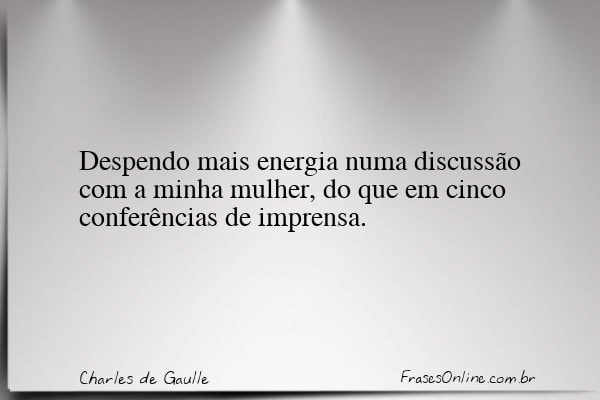 Frase de Charles de Gaulle