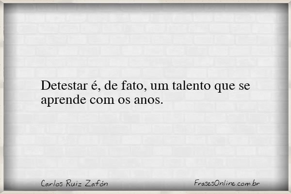 Frase de Carlos Ruiz Zafón