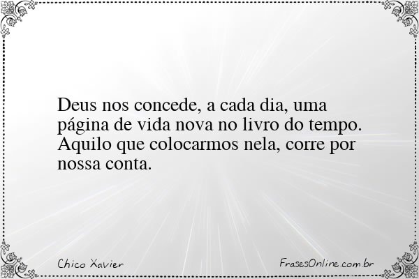 Frase de Chico Xavier