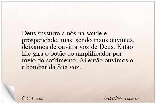 Frase de C. S. Lewis