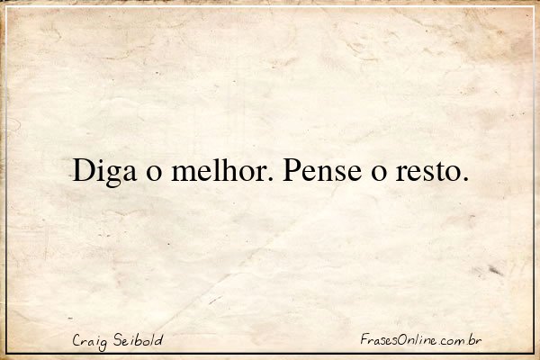 Frase de Craig Seibold