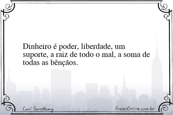 Frase de Carl Sandburg