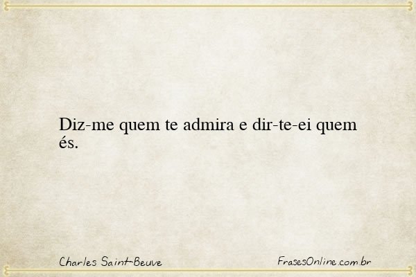 Frase de Charles Saint-Beuve