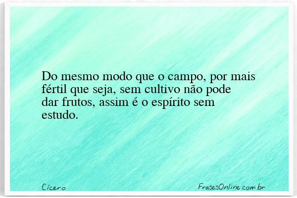 Frase de Cícero
