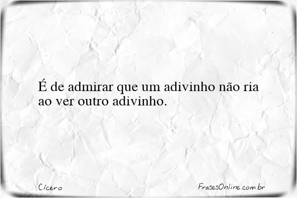 Frase de Cícero