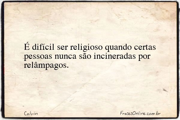 Frase de Calvin