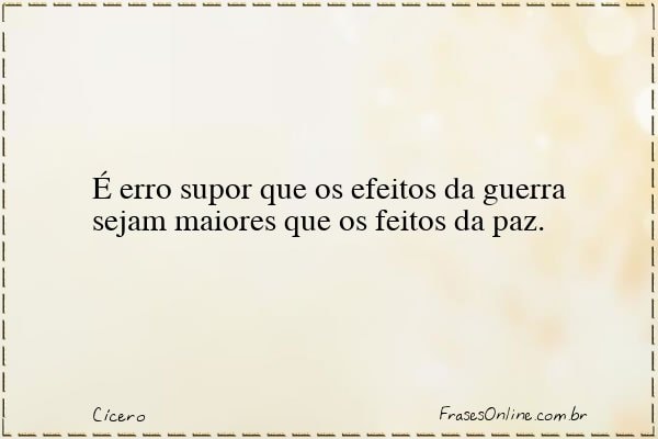 Frase de Cícero