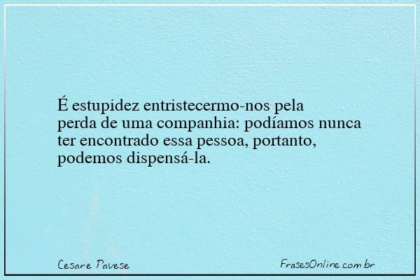 Frase de Cesare Pavese