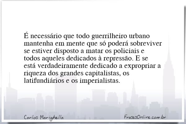 Frase de Carlos Marighella