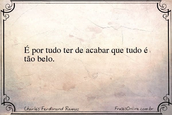 Frase de Charles Ferdinand Ramuz