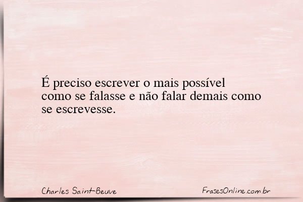 Frase de Charles Saint-Beuve