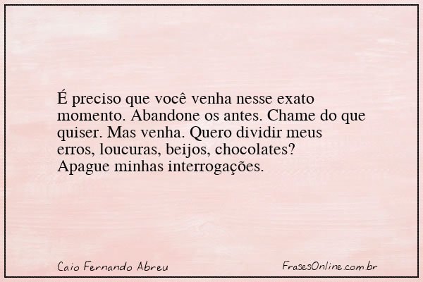 Frase de Caio Fernando Abreu