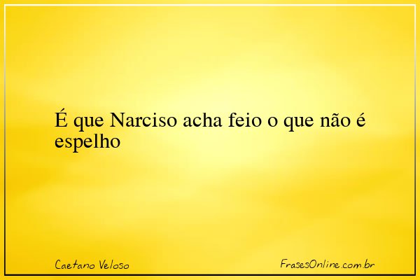 Frase de Caetano Veloso