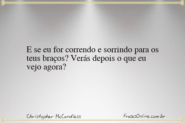Frase de Christopher McCandless
