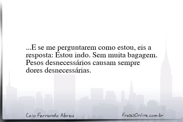 Frase de Caio Fernando Abreu