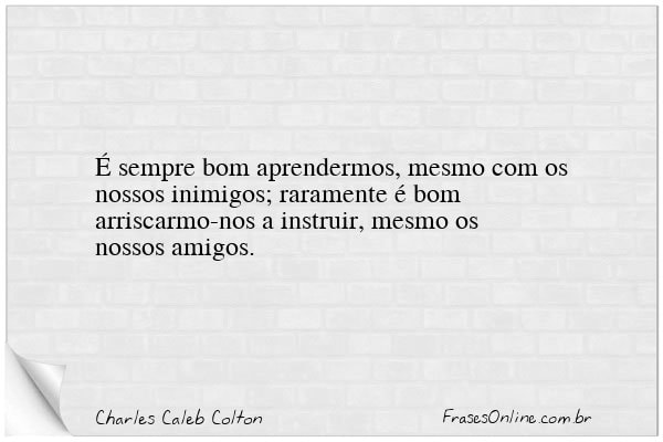 Frase de Charles Caleb Colton