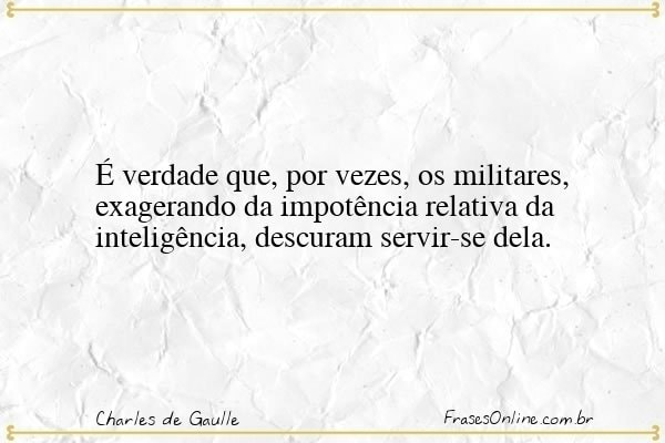 Frase de Charles de Gaulle