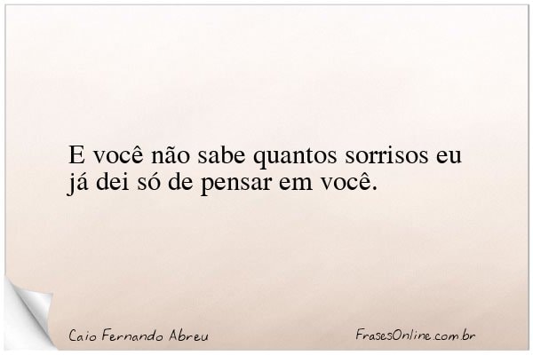 Frase de Caio Fernando Abreu