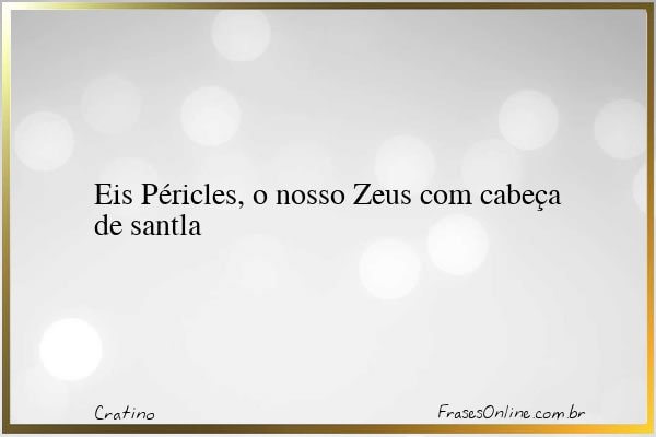 Frase de Cratino