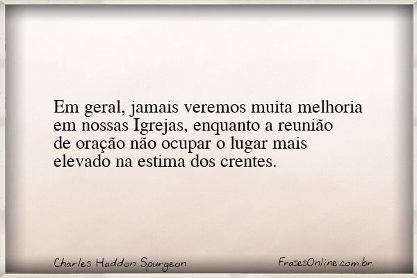 Frase de Charles Haddon Spurgeon