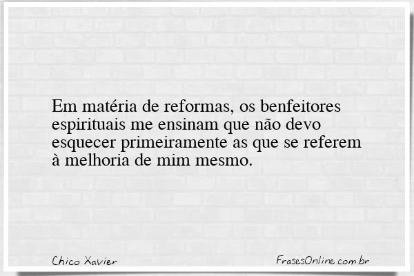 Frase de Chico Xavier