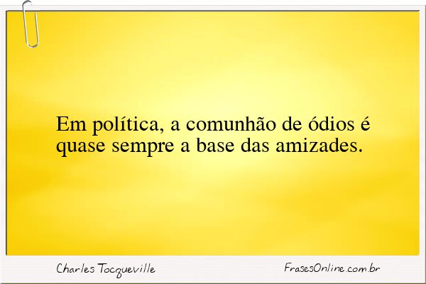 Frase de Charles Tocqueville