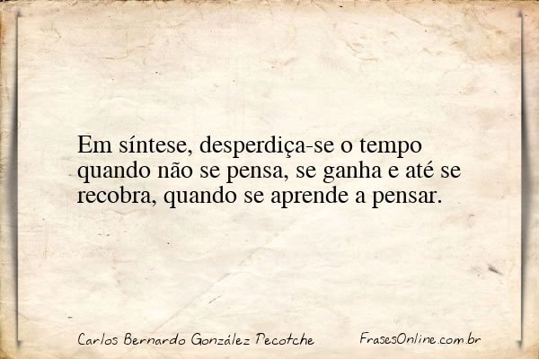Frase de Carlos Bernardo González Pecotche