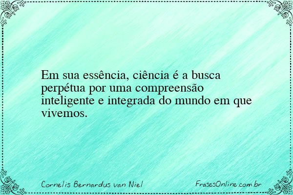 Frase de Cornelis Bernardus van Niel
