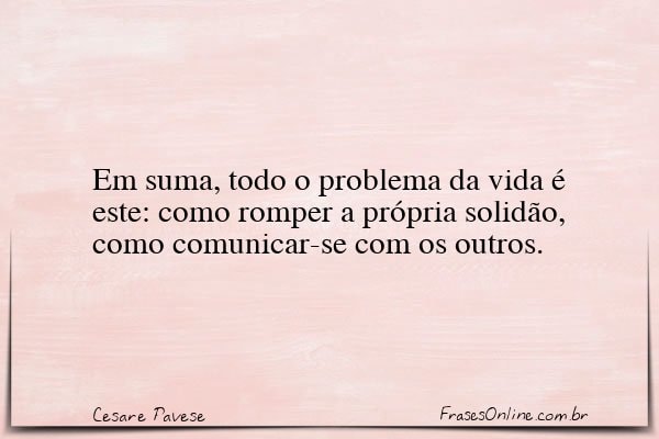 Frase de Cesare Pavese