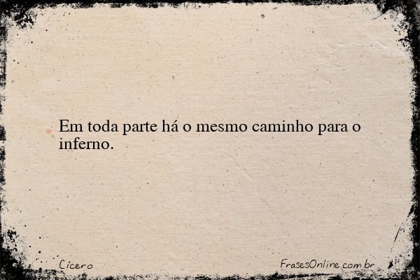 Frase de Cícero