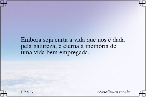 Frase de Cícero