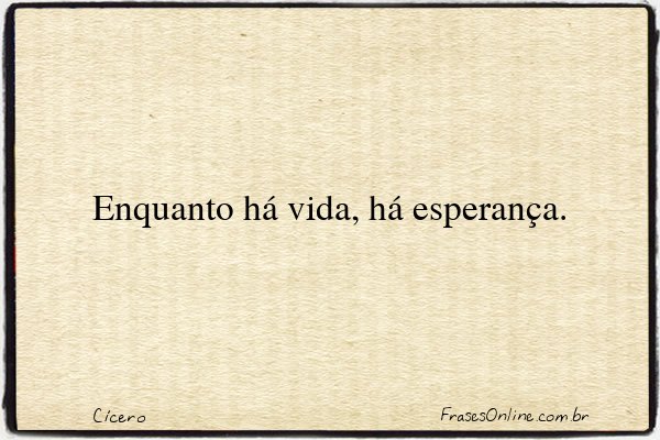 Frase de Cícero
