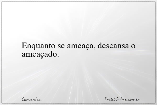 Frase de Cervantes