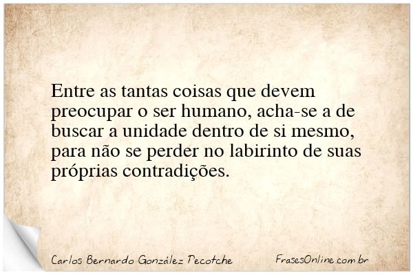 Frase de Carlos Bernardo González Pecotche