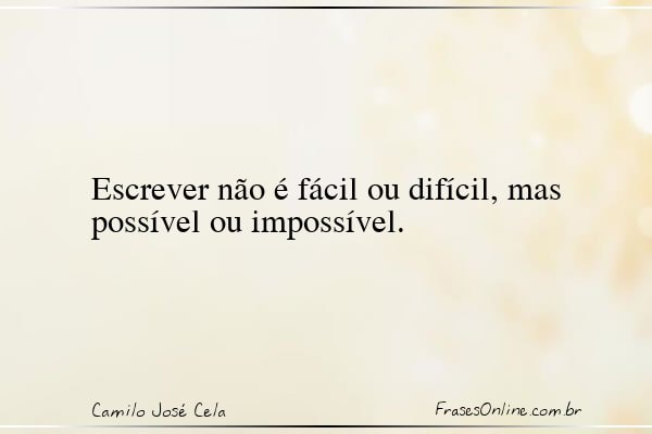Frase de Camilo José Cela