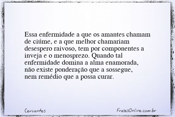 Frase de Cervantes