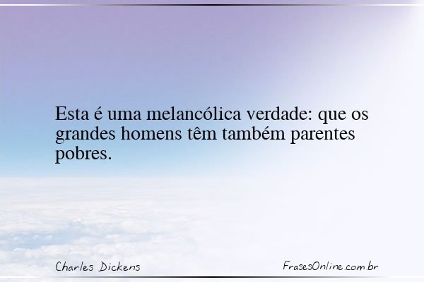 Frase de Charles Dickens