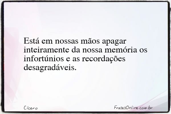 Frase de Cícero