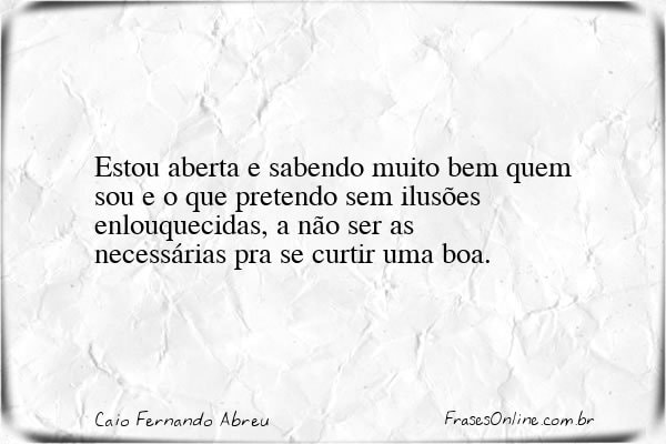 Frase de Caio Fernando Abreu