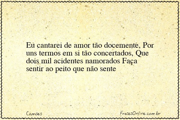 Frase de Camões