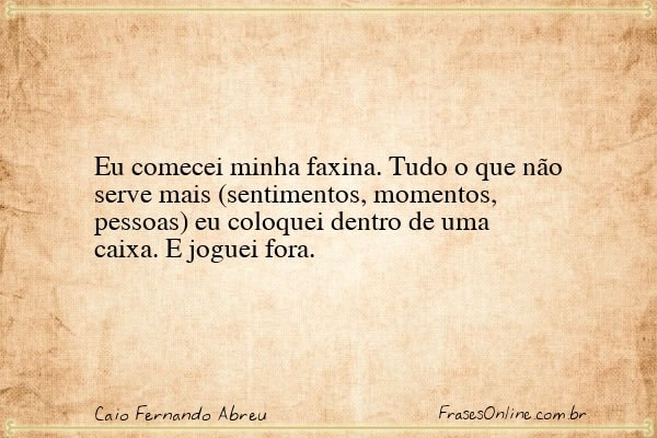 Frase de Caio Fernando Abreu