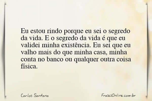 Frase de Carlos Santana