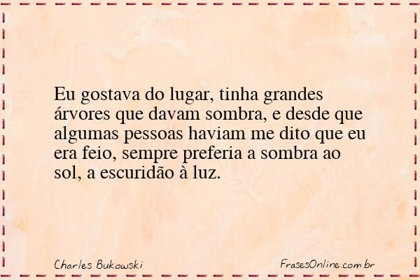 Frase de Charles Bukowski