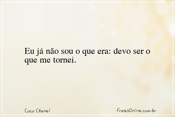 Frase de Coco Chanel