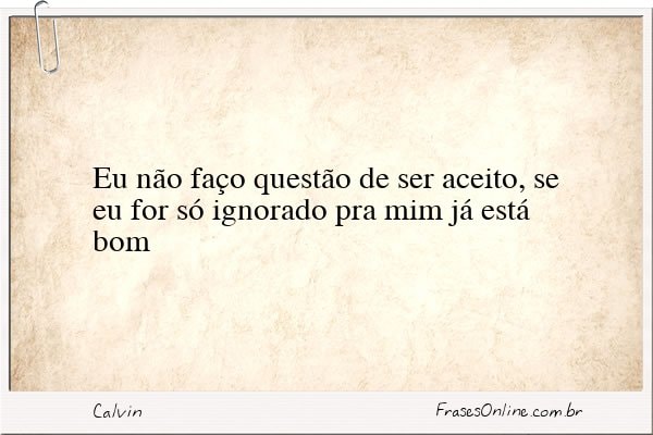 Frase de Calvin