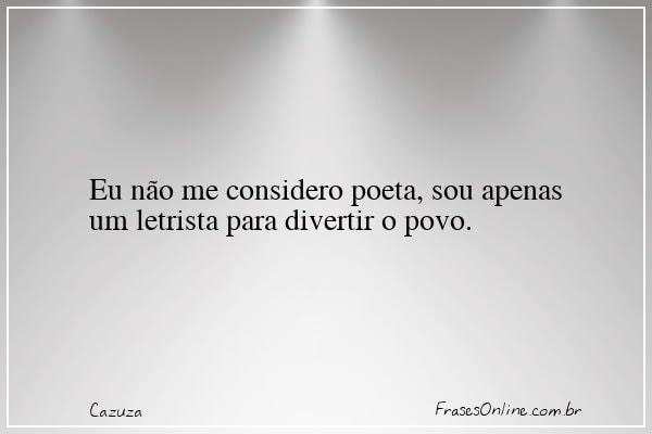 Frase de Cazuza