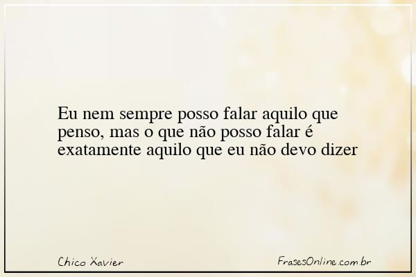 Frase de Chico Xavier