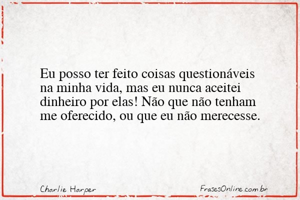 Frase de Charlie Harper