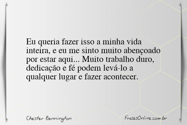 Frase de Chester Bennington